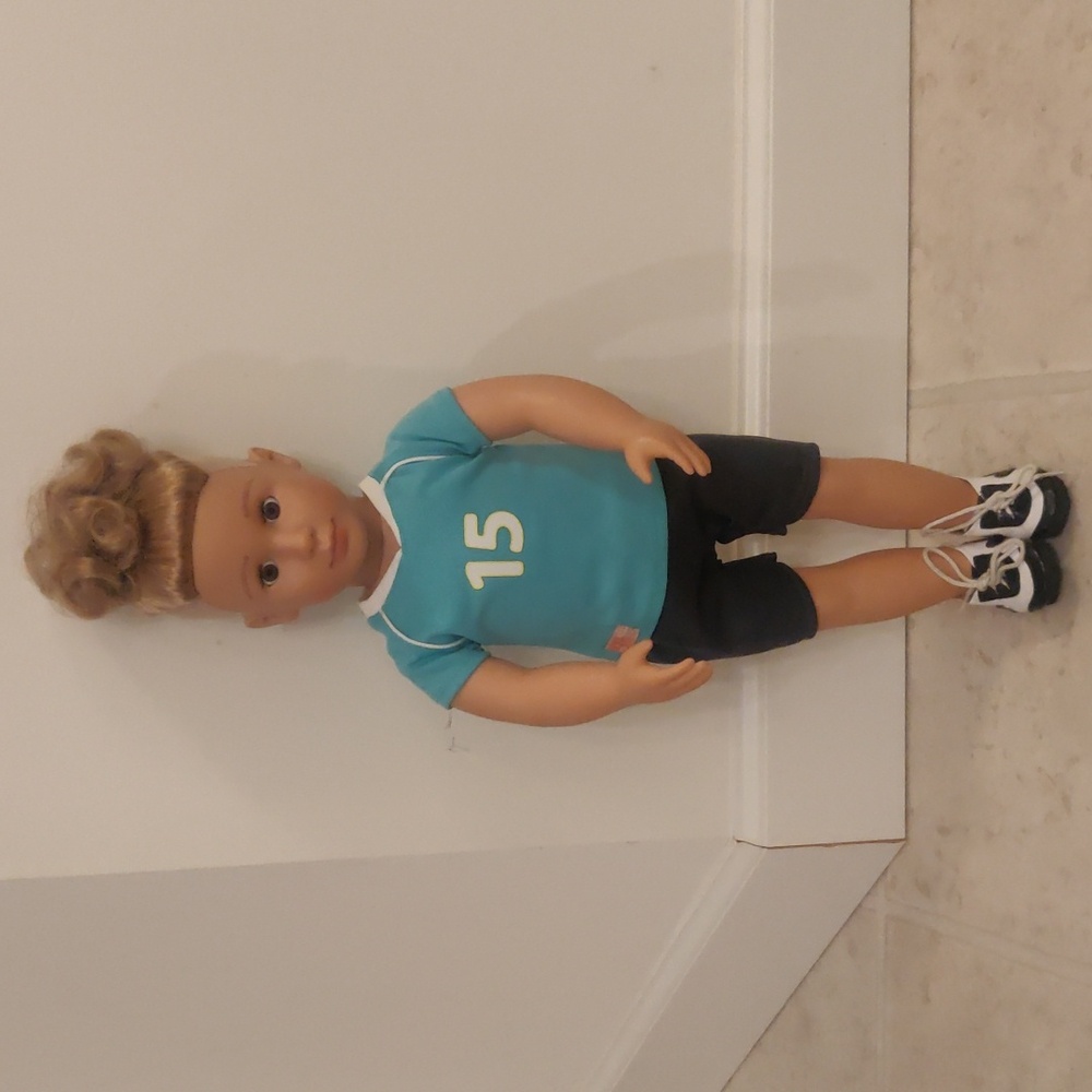 Our Generation by battat 18" boy doll Blonde stylish Haircut